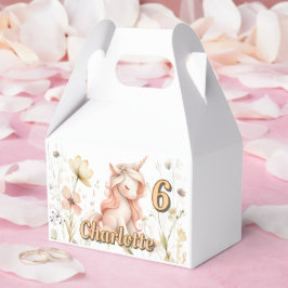 Caja Para Regalos Aniversario de la flor silvestre de unicornio past