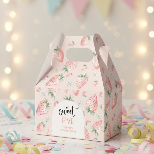 Caja Para Regalos Aniversario de la fresa dulce (Subido por el creador)