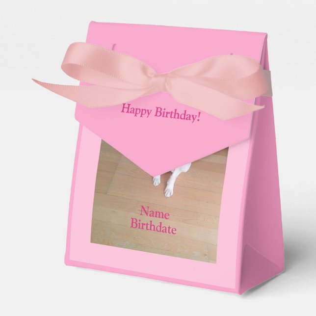 Caja Para Regalos Aniversario de la muerte de una niña de raza rosa (Front Side)