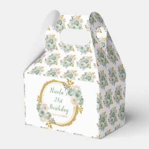Caja Para Regalos Aniversario de la natalidad de las Flores Elegante