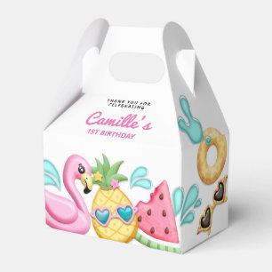 Caja Para Regalos Aniversario de la playa de Cute Chica
