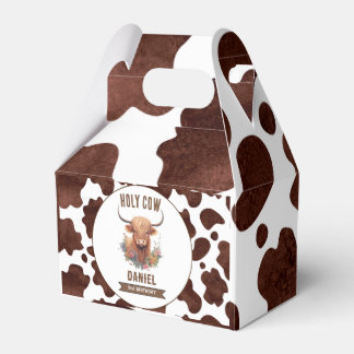 Caja Para Regalos Aniversario de la vaca de Highland