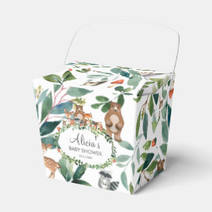 Caja Para Regalos Aniversario de los animales de Woodland en Baby Sh