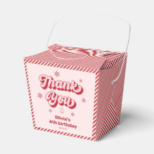 Caja Para Regalos Aniversario de los Navidades Rojos Rosados Gracias