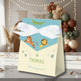 Caja Para Regalos Aniversario de niños salvajes de safari