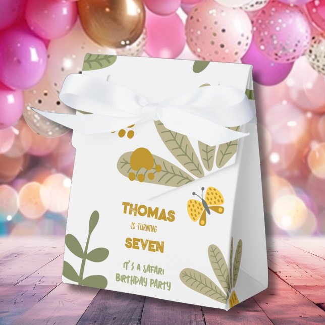 Caja Para Regalos Aniversario de niños salvajes de safari (Subido por el creador)