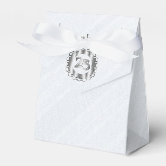 Caja Para Regalos Aniversario de Plata Gracias (Front Side)