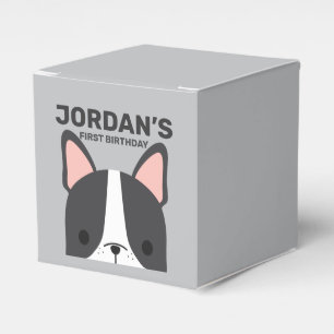 Caja Para Regalos Aniversario del Bulldog francés lindo