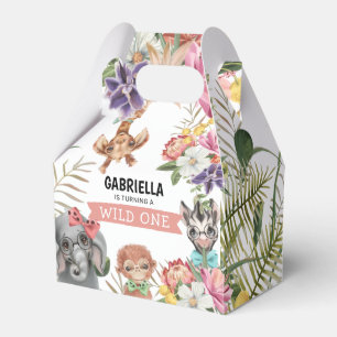 Caja Para Regalos Aniversario del Chica de una selva salvaje