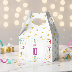 Caja Para Regalos Aniversario del chica deportivo de acrobacia y gim