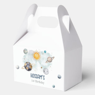 Caja Para Regalos Aniversario del espacio exterior Galaxy Sun Moon E