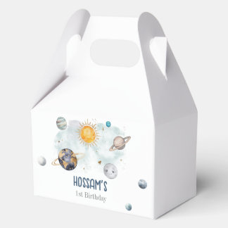 Caja Para Regalos Aniversario del espacio exterior Galaxy Sun Moon E