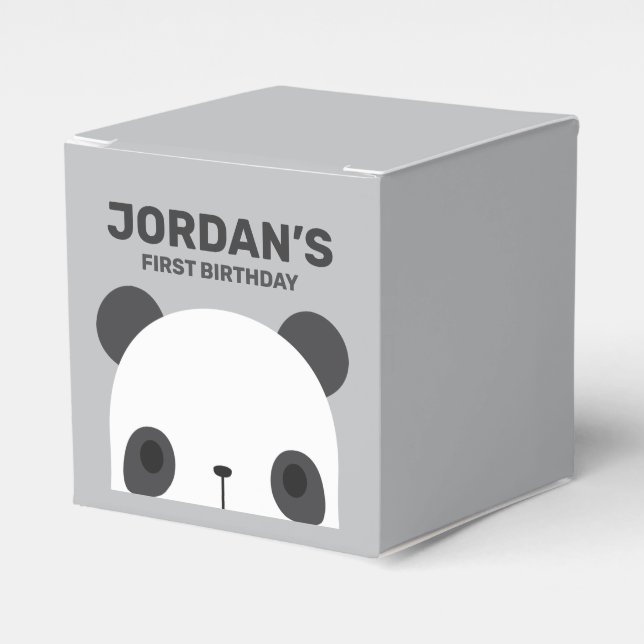 Caja Para Regalos Aniversario del Oso del Pequeño Panda (Costado Anverso)