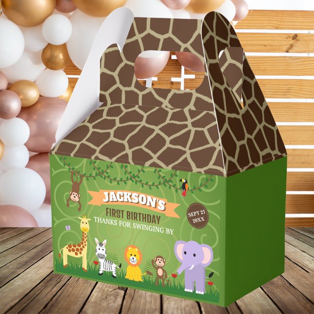 Caja Para Regalos Aniversario del Safari de la Selva Animal Zoológic (Subido por el creador)