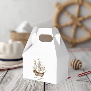 Caja Para Regalos Aniversario del tema nautical del barco pirata Bro