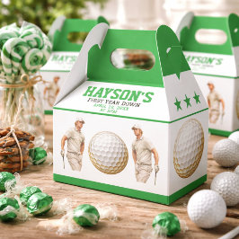 Caja Para Regalos ¡Año Cumplido, Golf a Tope! Cumpleaños 1