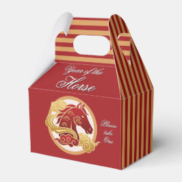 Caja Para Regalos Año del Caballo Año Nuevo 4"w x 2.5"l x 5"h