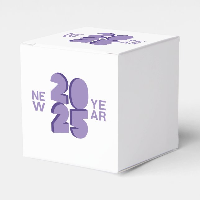 Caja Para Regalos Año Nuevo 2025 (Costado Anverso)