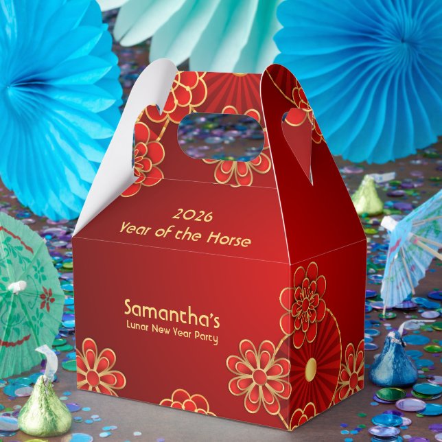 Caja Para Regalos Año Nuevo Chino (Fiesta)