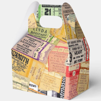 Caja Para Regalos Años 7000 Música de concierto Ticket Stubs Favor G