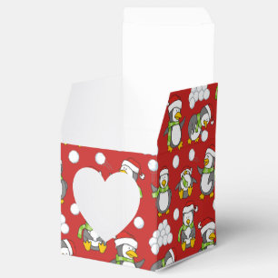Caja Para Regalos Antecedentes de pingüinos navidades