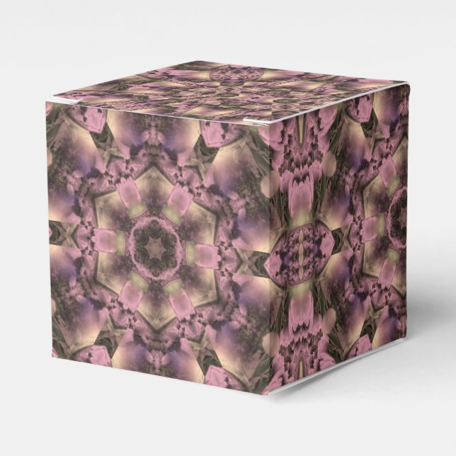 Caja Para Regalos Antigüedad rosada victoriana (Costado Anverso)