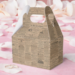 Caja Para Regalos Anuncios del Pasado, NY 1856 Favor Box