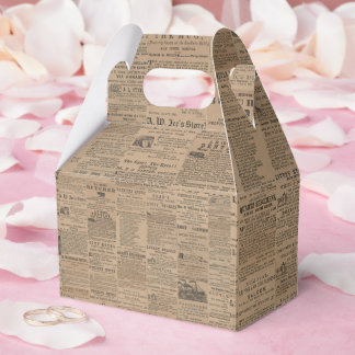 Caja Para Regalos Anuncios del Pasado, NY 1856 Favor Box