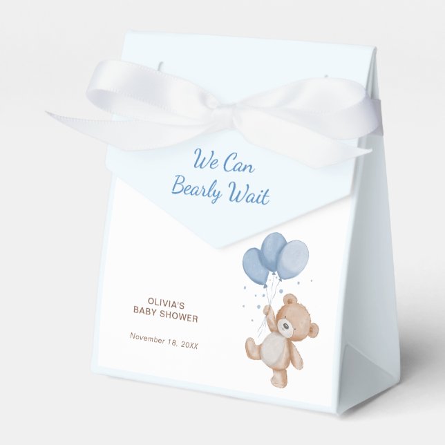 Caja Para Regalos Apenas Podemos Esperar Baby Shower (Front Side)