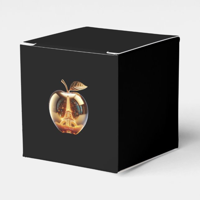 Caja Para Regalos Apple Love Paris Couverture (Costado Anverso)