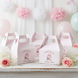 Caja Para Regalos Aqiqah musulmana: La bebé de un globo rosa Strolle
