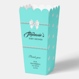 Caja Para Regalos Aqua Verde azulado elegante tema de Tiffany Baby S