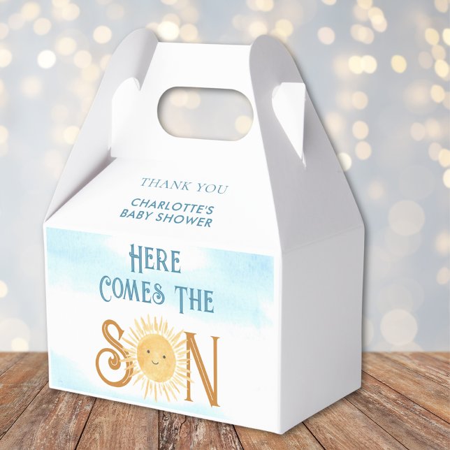 Caja Para Regalos Aquí viene el Baby Shower del niño (Subido por el creador)