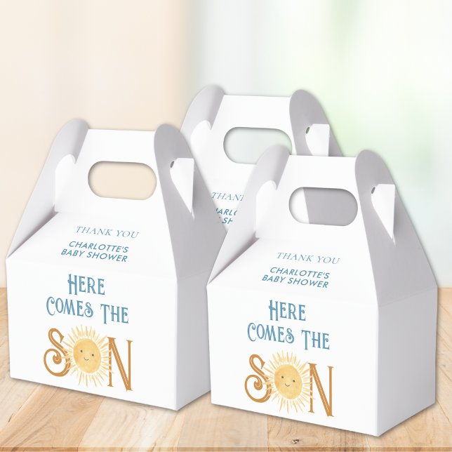 Caja Para Regalos Aquí viene el Baby Shower del niño (Subido por el creador)