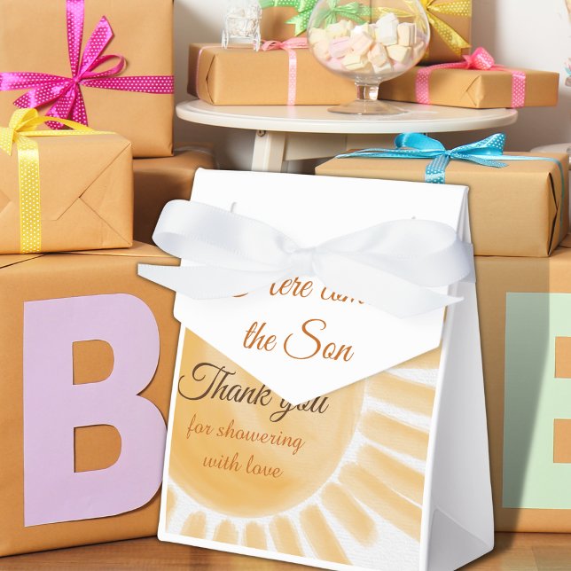 Caja Para Regalos Aquí viene el Baby Shower Son Sunshine (Subido por el creador)