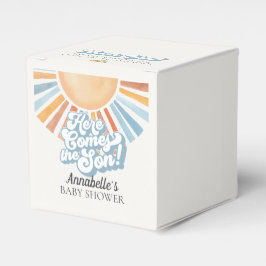 Caja Para Regalos Aquí viene el favor de Baby Shower Son Sunshine Bo