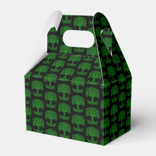 Caja Para Regalos Árbol Celta Verde De La Vida