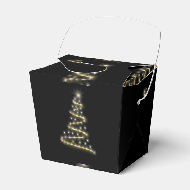 Caja Para Regalos Árbol de navidad brillante (Front Side)