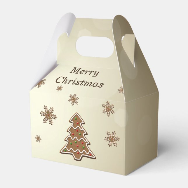 Caja Para Regalos Árbol de Navidad Gingbread (Front Side)