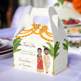 Caja Para Regalos Árbol de plátanos del boda Tamil de Telugu