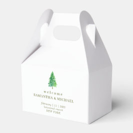 Caja Para Regalos Árbol del bosque Flor Floral elegante