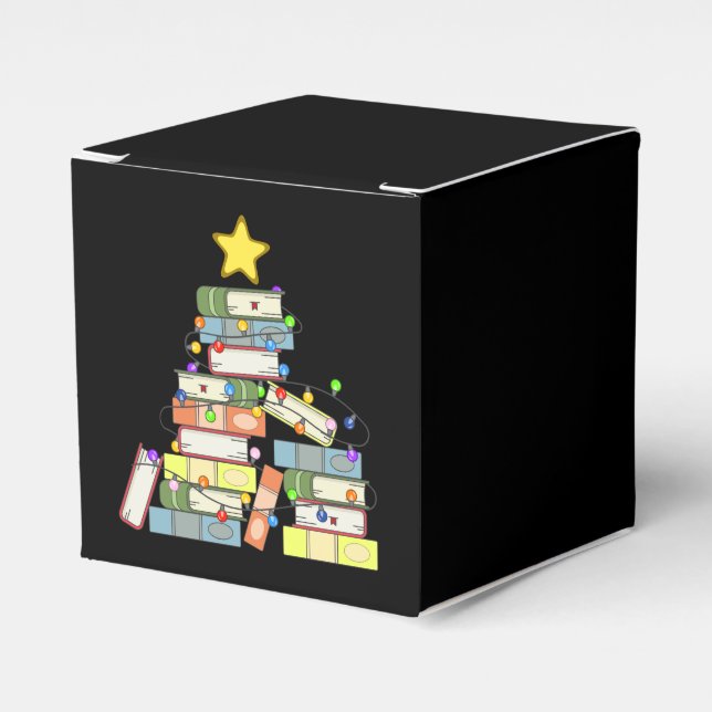 Caja Para Regalos Árbol navideño I (Costado Anverso)