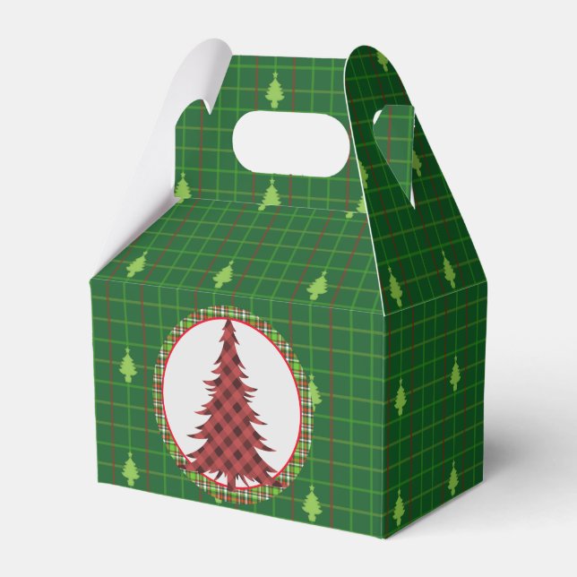Caja Para Regalos Árbol verde (Front Side)