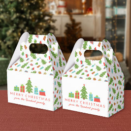 Caja Para Regalos Árbol y regalos magníficos Navidad