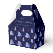 Árboles de Navidad de Hielo Azul de Invierno Bayas