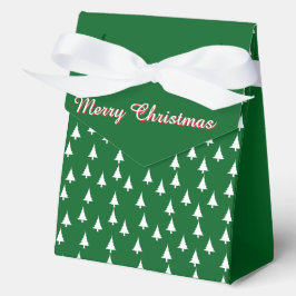 Caja Para Regalos Árboles de Navidad Feliz