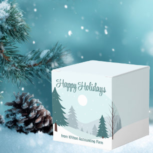 Caja Para Regalos Árboles de Navidad Hermosos Fiesta Mini de Días Fe