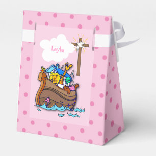 Caja Para Regalos Arca de Noé personalizable Bautizo de bebé, niña r