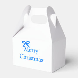 Caja Para Regalos Arco azul alegre Navidad regalos familiares simple