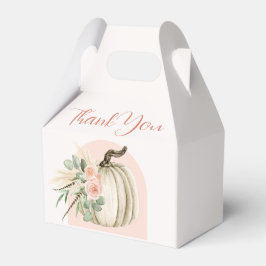 Caja Para Regalos Arco de Boho Floral de Calabaza Rosa Fall
